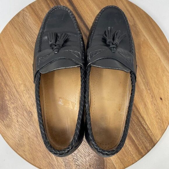 Allen Edmonds Men\'s Maxfield Loafer Slip On Dress Shoe Size 9 D Black Leather